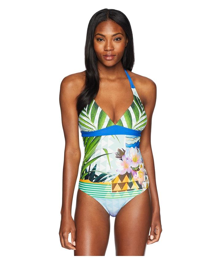 Prana Lahari One Piece (bluegrass Paradise) Women's Swimsuits One Piece
