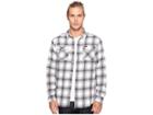 Rvca That'll Work Flannel Long Sleeve (antique White) Men's Clothing