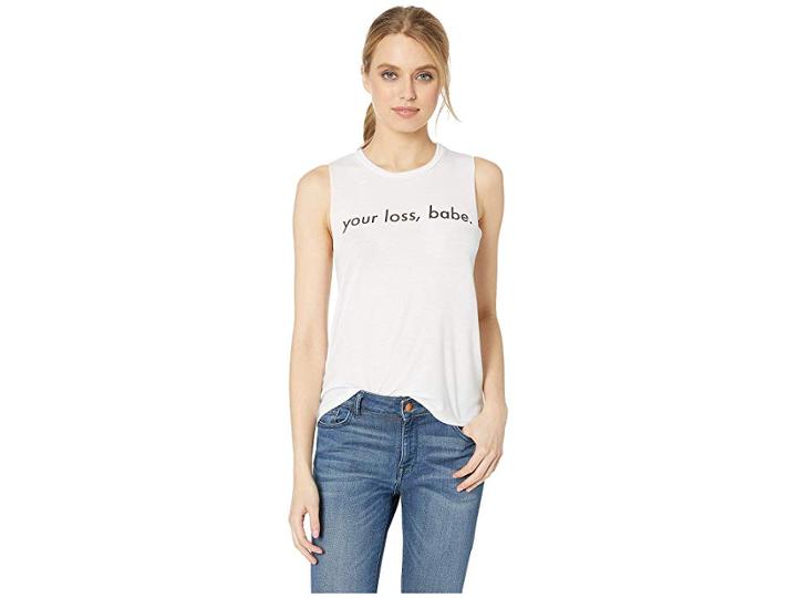 Bcbgeneration Muscle Tee Top (optic White) Women's Clothing