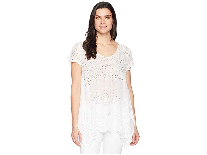 Johnny Was Pippa Tunic (white) Women's Blouse