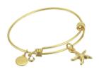 Alex And Ani Halos Glories, Star Fish Charm Bangle (gold) Bracelet