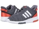 Adidas Kids Cloudfoam Racer Tr (infant/toddler) (black/white/raw Amber) Kids Shoes