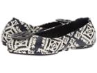 Tory Burch Minnie Travel Ballet Flat (tapestry Geo) Women's Shoes