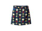 Stella Mccartney Kids Heart And Star Printed Denim Skirt (little Kids/big Kids) (blue/red) Girl's Skirt