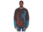 Dsquared2 Cowboy Sweater (brown/light Blue/orange) Men's Sweater