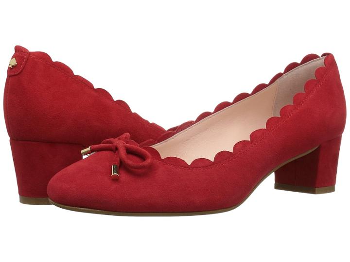 Kate Spade New York Yasmin (maraschino Red Kid Suede) Women's Shoes