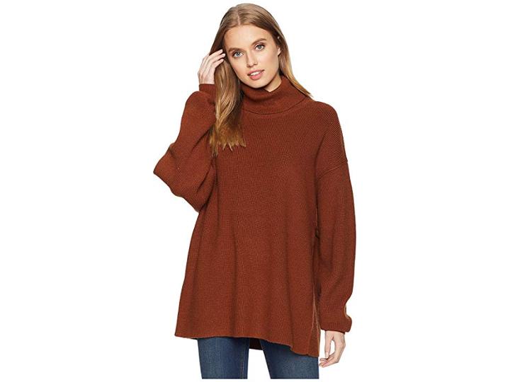 Free People Softly Structured Tunic (terracotta) Women's Blouse