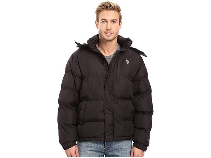 U.s. Polo Assn. Classic Short Bubble Jacket (black) Men's Coat
