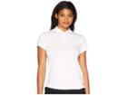 Nike Golf Dry Polo Short Sleeve Blade (white/flint Silver) Women's Clothing