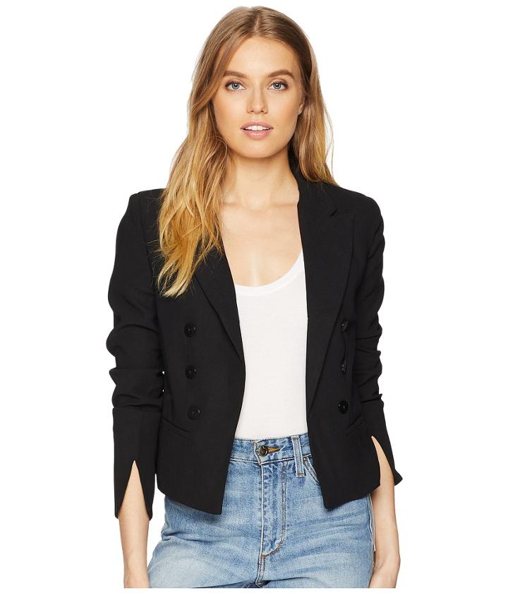 Romeo & Juliet Couture Summer Blazer (black) Women's Jacket