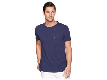 Tommy Jeans Essential Garment Dye Tee (black Iris) Men's T Shirt