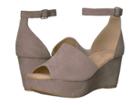 Cl By Laundry Dara (pebble Taupe Super Suede) Women's Wedge Shoes