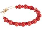 Alex And Ani Cinnamon Carousel Beaded Bangle (rafaelian Gold Finish) Bracelet