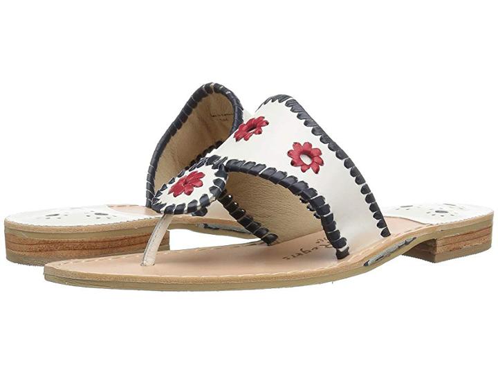 Jack Rogers Patriotic Jack (white/navy/red) Women's Shoes