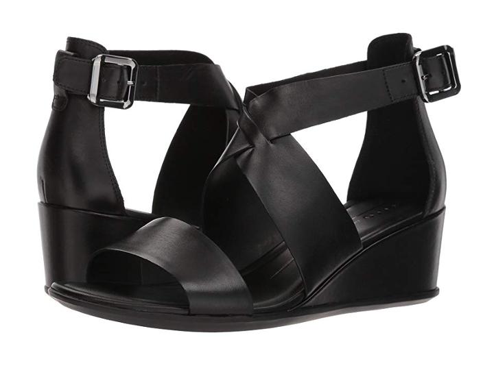 Ecco Shape 35 Wedge Ankle (black) Women's Wedge Shoes