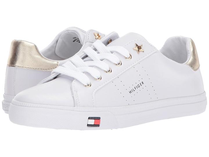 Tommy Hilfiger Lustery (white/gold) Women's Shoes