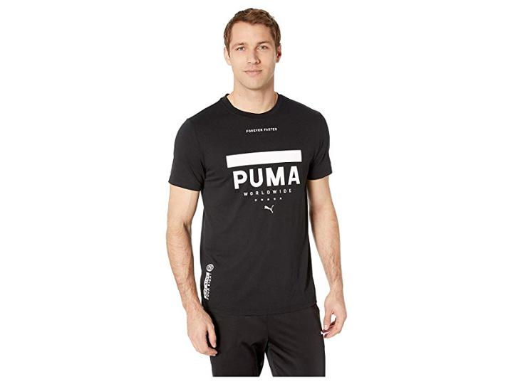 Puma A.c.e. Street Tee (puma Black/puma White) Men's T Shirt