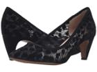 French Connection Kornelia (black/black Rete Flock Leopard) Women's Shoes