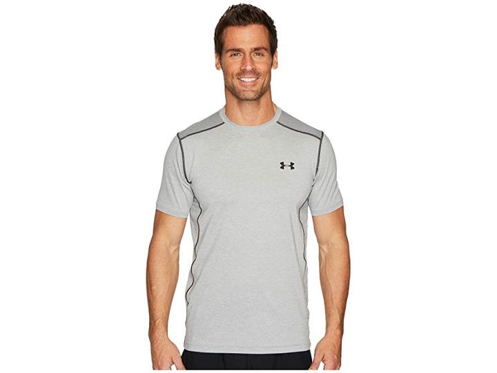 Under Armour Raid S/s Tee (true Gray Heather/true Gray Heather) Men's Short Sleeve Pullover