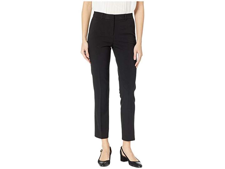 Tahari By Asl Bi-stretch Ankle Pants (black) Women's Casual Pants