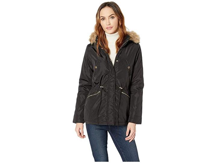 U.s. Polo Assn. Hooded Parka (black) Women's Coat