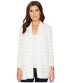 Lilla P 3/4 Sleeve Open Cardigan (salt) Women's Sweater