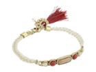 Lucky Brand Set Stone Rope Bracelet (gold) Bracelet