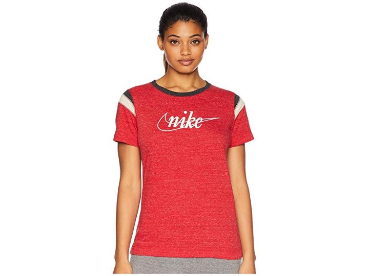 Nike Gym Vintage Short Sleeve Hbr (gym Red/sail) Women's Clothing