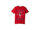 Tommy Hilfiger Kids Tommy Crest Crew Neck Tee (big Kids) (regal Red) Boy's T Shirt