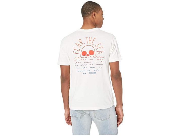 Roark Fear The Gradient Sea Short Sleeve Tee (white) Men's T Shirt