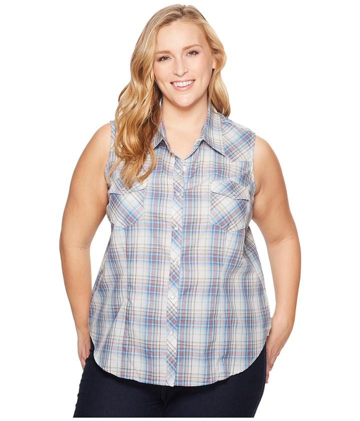 Roper Plus Size 1640 Multicolored Small Plaid (multi) Women's Clothing