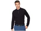 Perry Ellis Cotton Modal Polo Sweater (black) Men's Sweater