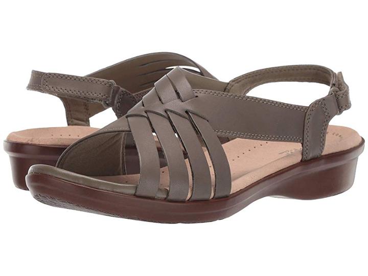 Clarks Loomis Cassey (olive Leather) High Heels