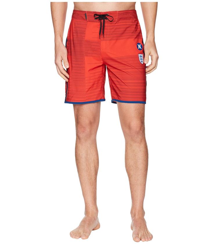 Hurley Phantom England National Team Boardshorts (challenge Red) Men's Swimwear