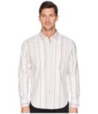 Tommy Bahama Cabana Club Stripe Shirt (electric Coral) Men's Clothing