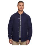 Scotch & Soda Quilted Cotton Shirt Jacket (navy) Men's Coat