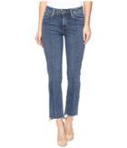 Paige Jacqueline Straight W/ Seaming Details And Uneven Hem In Felice (felice) Women's Jeans