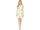 Adrianna Papell Fresh Lemon A-line Dress (yellow Multi) Women's Dress