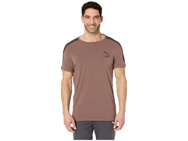 Puma Classics T7 T-shirt Slim (peppercorn) Men's T Shirt