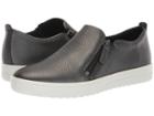 Ecco Fara Zip (black/dark Silver Cow Leather/cow Leather) Women's Shoes