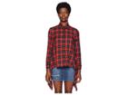 Neil Barrett Fall Away Back Tartan Shirt (black/red) Women's Clothing