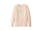 Roxy Kids Girls Rule Long Sleeve Tee (big Kids) (peach Whip) Girl's T Shirt