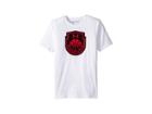 Under Armour Kids Basketball Icon Short Sleeve Tee (big Kids) (white/black/red) Boy's T Shirt
