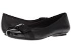 Vaneli Salia (black Nappa/black Patent/black Grosgrain) Women's Flat Shoes
