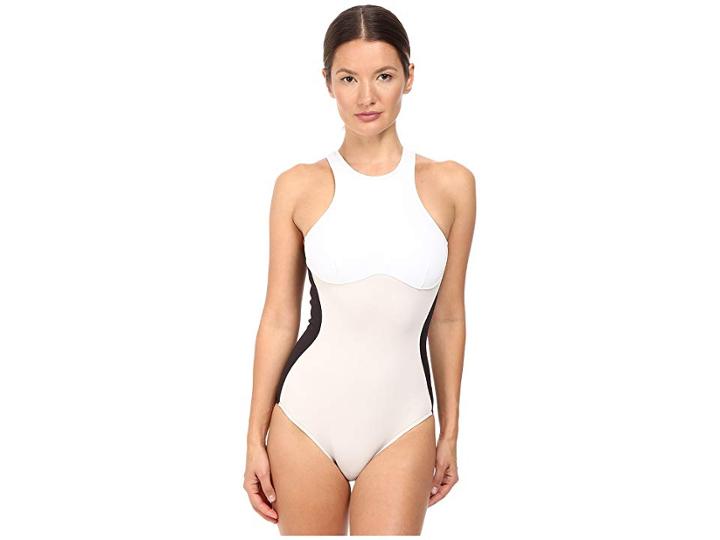 Stella Mccartney Stella Iconic One-piece (black/stone/white) Women's Swimsuits One Piece