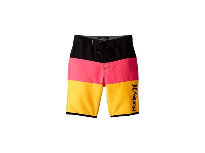 Hurley Kids Triple Threat Boardshorts (big Kids) (black) Boy's Swimwear