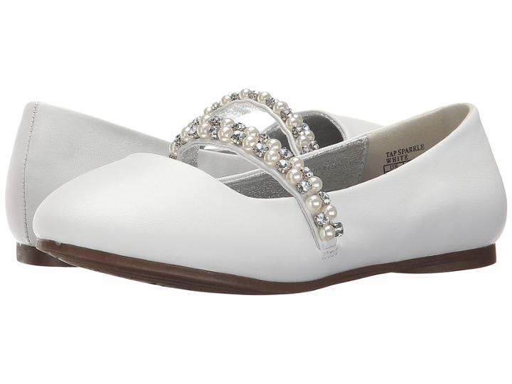 Kenneth Cole Reaction Kids Tap Sparkle (little Kid/big Kid) (white) Girls Shoes
