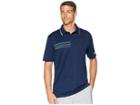 Adidas Golf 3-stripes Pique Polo (collegiate Navy) Men's Clothing