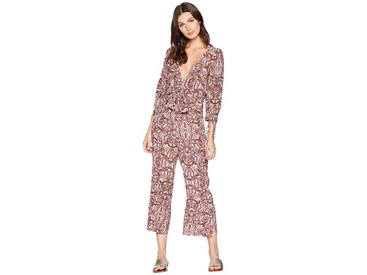 For Love And Lemons Georgi Jumpsuit (lilac Paisley) Women's Jumpsuit & Rompers One Piece