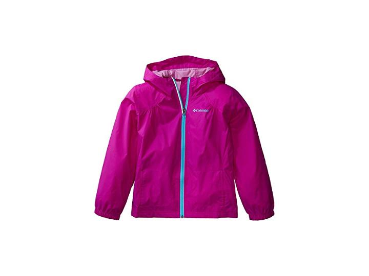 Columbia Kids Switchbacktm Rain Jacket (little Kids/big Kids) (bright Plum/atoll) Girl's Jacket